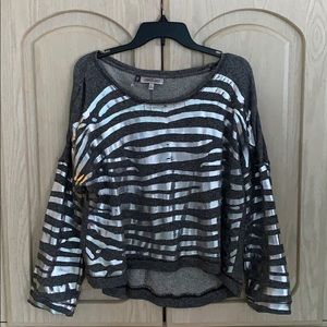 Jennifer Lopez Silver and Gray Top